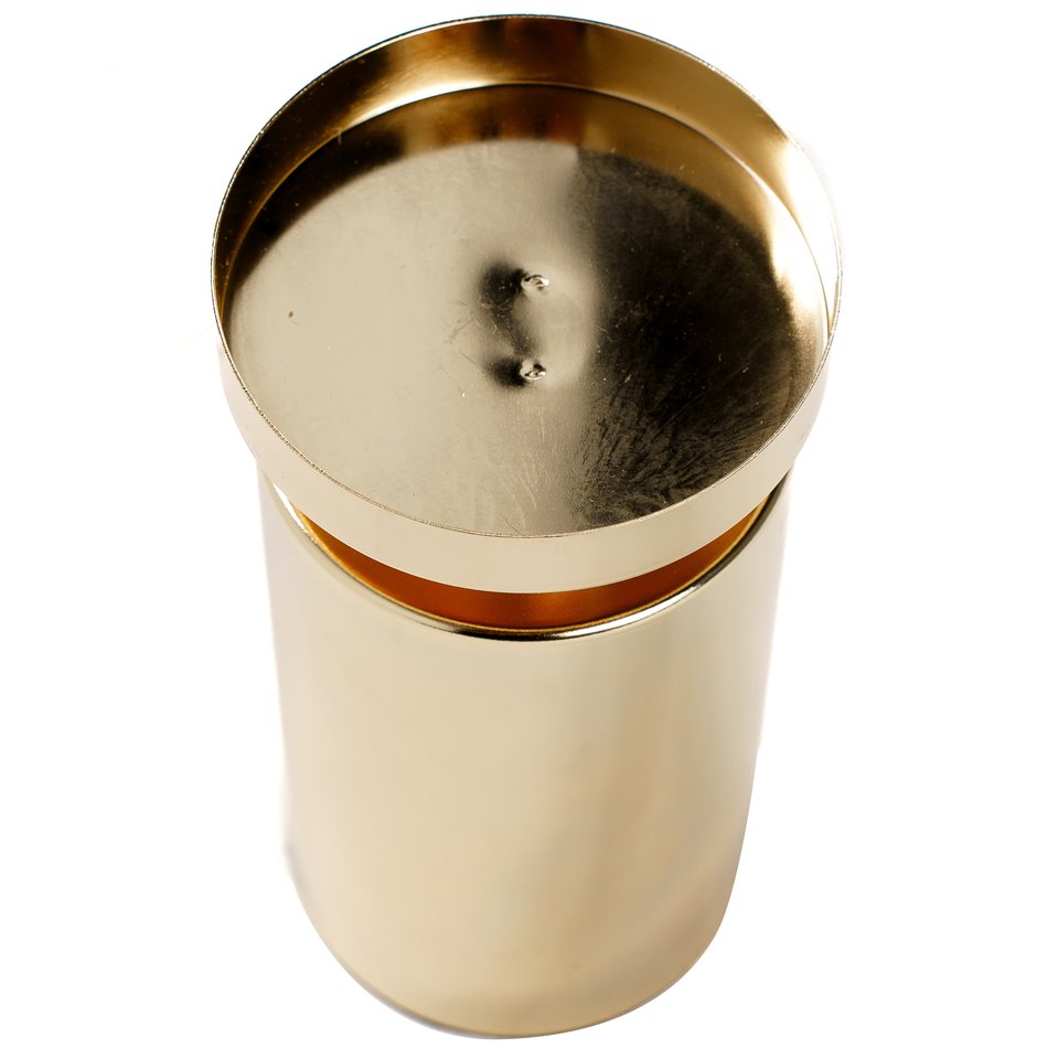Candle holder Meril M, metal, golden, H11cm