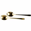 Cutlery salad, set 2 pcs, golden