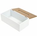 White tissue box Modern, white,  L25xP13xH9cm