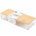 Organizer Selena bamboo medium rect,  L25.62xP9.6xH5.35cm