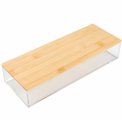 Organizer Selena bamboo medium rect,  L25.62xP9.6xH5.35cm