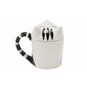 Mug Cat with lid, ceramic, 14x10cm