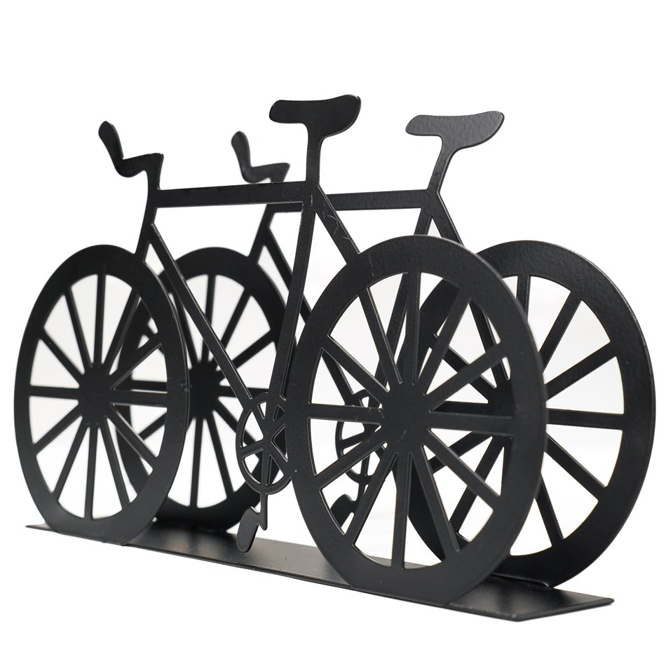 Servetėlių laikiklis Bicycle, juodas,  9.5x19x3cm