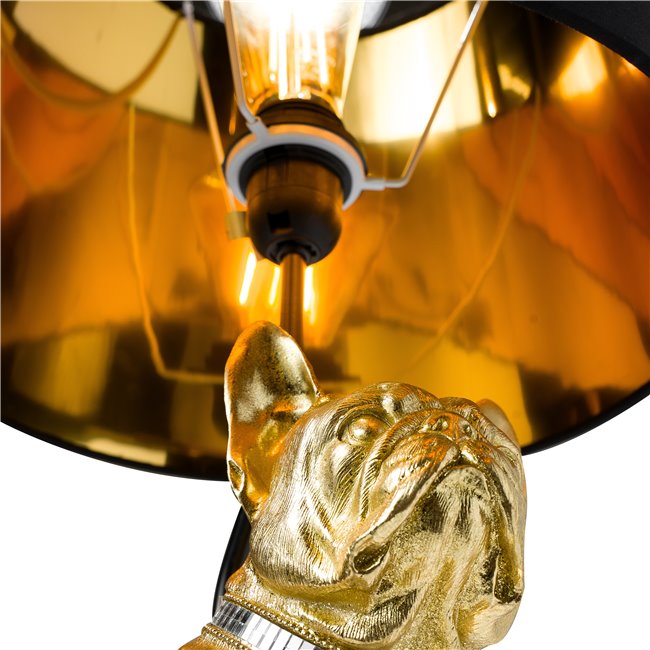 Декоративная настольная лампа French Bulldog,  H58.5  D33см, E27 40W(MAX)