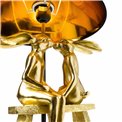 Decorative table lamp Rabbit, golden, H53 D30.5cm, E27 40W(MAX)