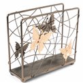 Deco napkin holder Butterfly, 15.5x14.5x6.5cm