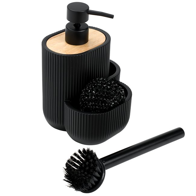 Soap dispenser ACC blackwood, 18x13.5x12.5cm