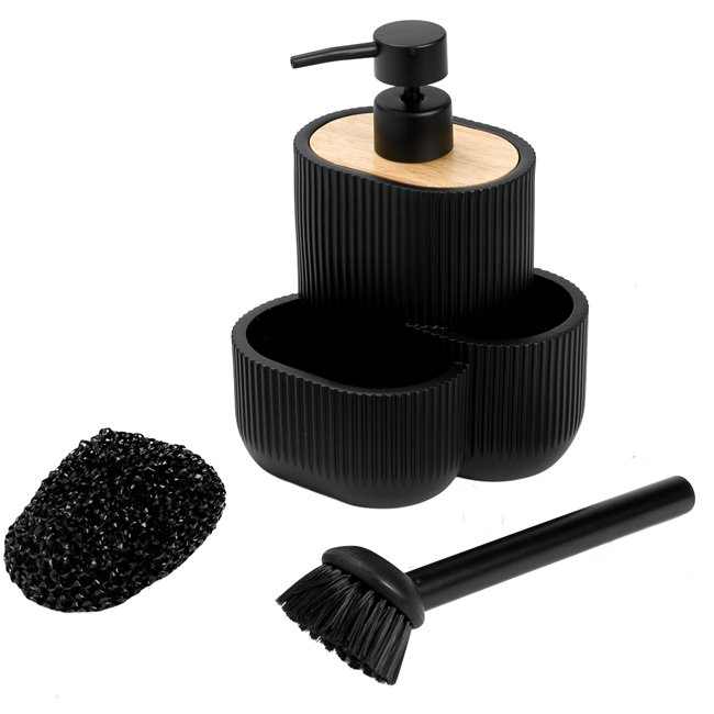 Soap dispenser ACC blackwood, 18x13.5x12.5cm