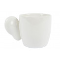 Cup Ear, white, h8.5, d 8.5cm