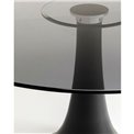 Table Grande Possibilita, smoke glass, H73 D110cm