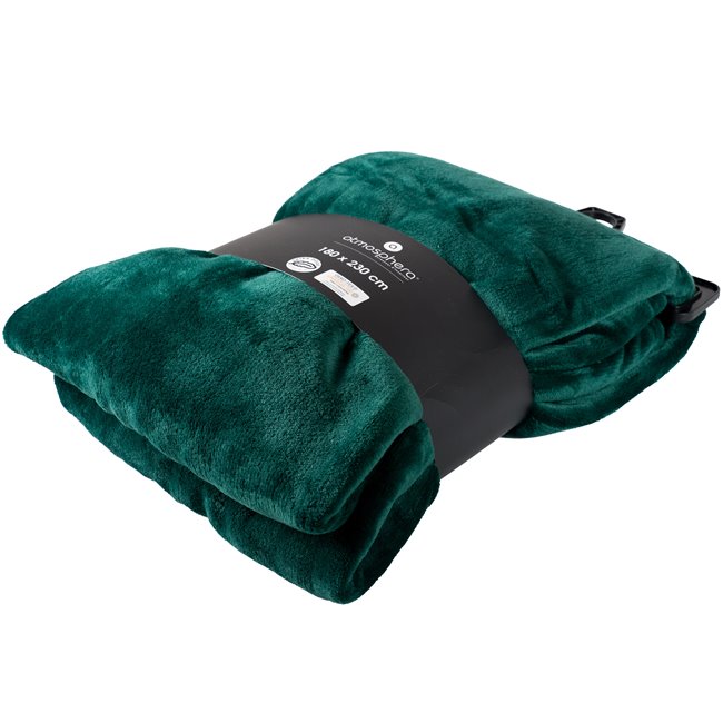 Throw Uni, green, 180x230cm