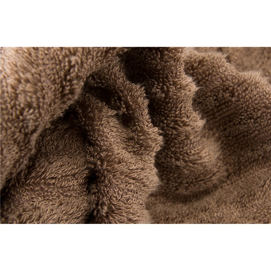 Bamboo towel Stripe, 30x50cm, warm taupe colour, 550g/m2