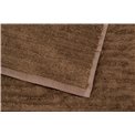 Bamboo towel Stripe, 50x100cm, warm taupe colour, 550g/m2