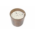 Candle in glass jar, sili linen, 170g, D8xH8.5cm