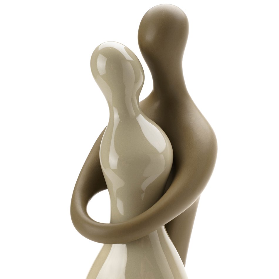 Figurines Couple M white/platinum, 13x10x40cm