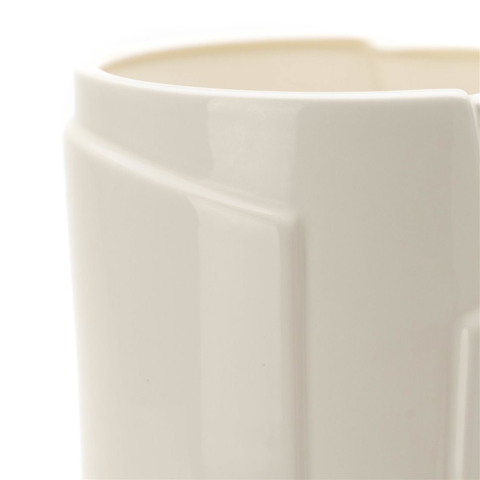 Ваза Auda, кремовая/блестящая, H45cm, D20cm 