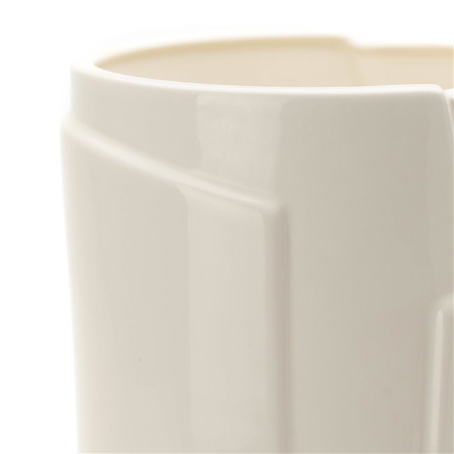 Ваза Auda, кремовая/блестящая, H45cm, D20cm 