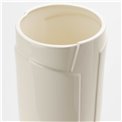 Vaza Auda, kreminė/blizganti, H45cm, D20cm 
