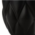 Vase Dahlia M, black matt, 24.5x17.5x17.5cm