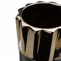 Vase Modus L, black/gold, 15x15x36cm