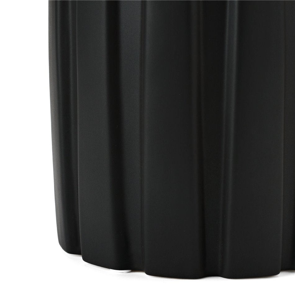 Vaza Modus L, juoda/auksinė, H36cm, D15cm