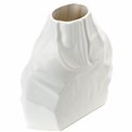 Vase Rugged L, white, 28x13x30cm