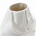 Vase Rugged L, white, 28x13x30cm