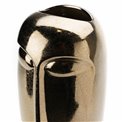Vase Easter head tall, gold, H35cm, D15cm