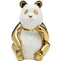 Deco figurine Panda, golden, H19x14x13.5cm