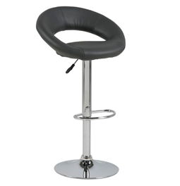 Baro kėdė Aplump, rinkinyje 2 vnt, dirbtinė oda, pilka sp., H100x56x50cm