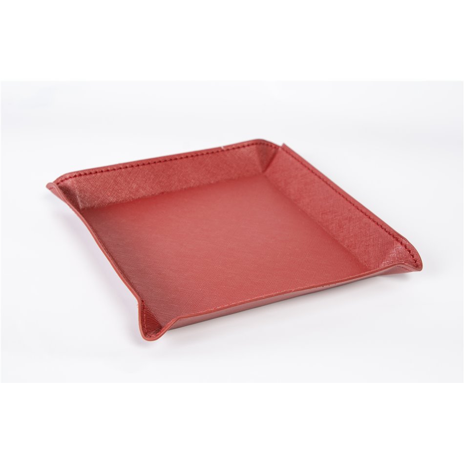 Tray, red, 20x20cm