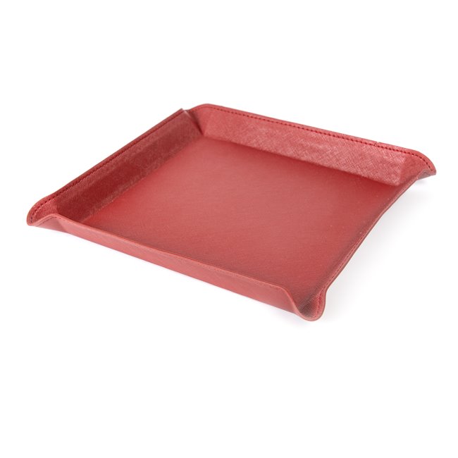 Tray, red, 27x27cm