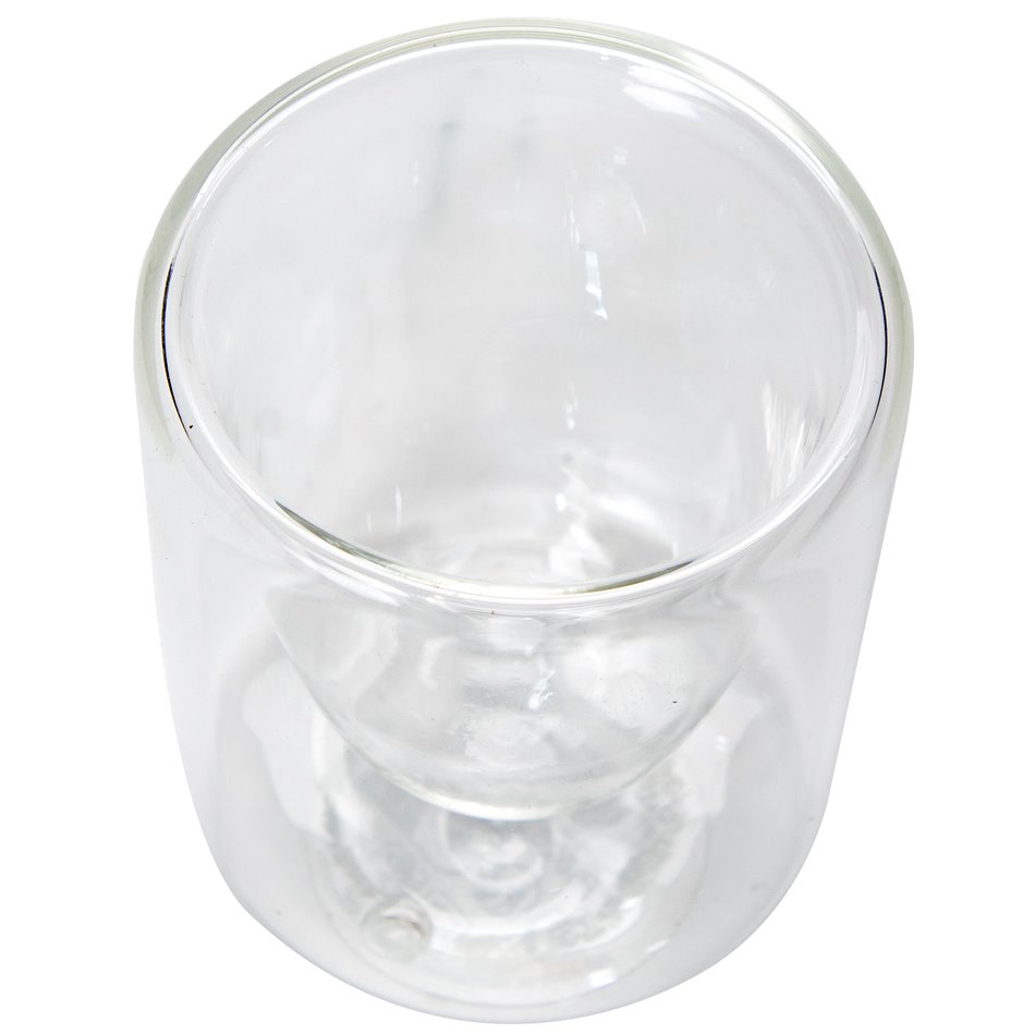 Double wall cup, glass, 80 ml, D5.5cm