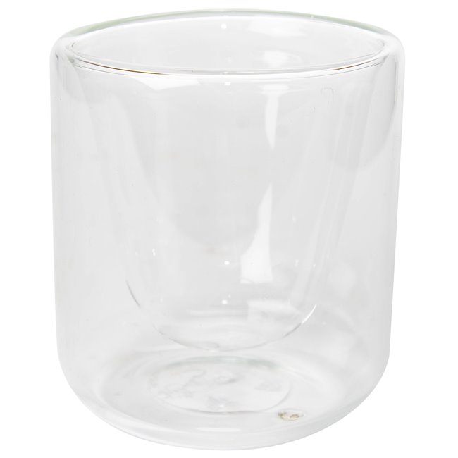 Dvisluoksnis  puodelis, stiklas, 200ml
