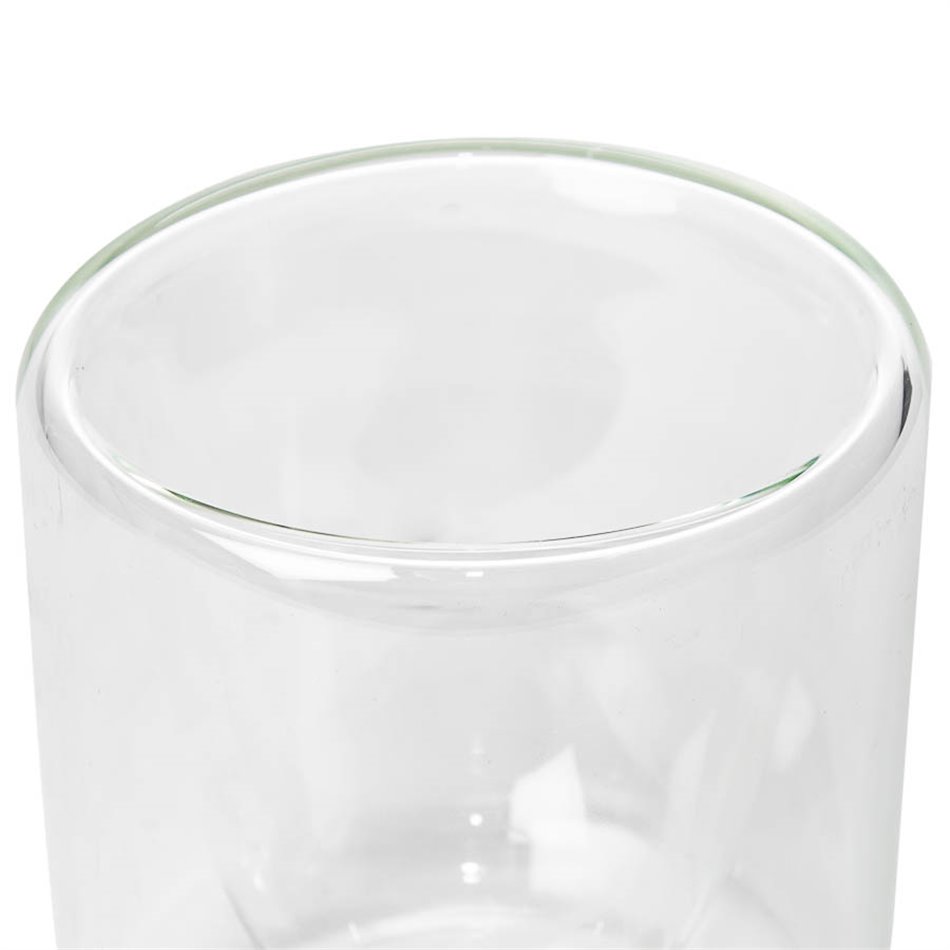 Double wall mug, glass, 200 ml D8