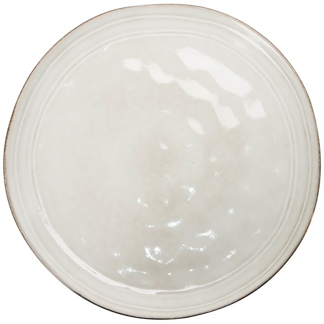 Dinner plate Flower, grey, D26cm