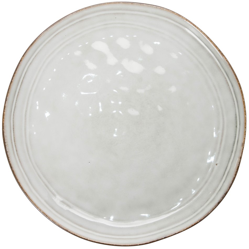 Dessert plate Flower, grey, D22cm
