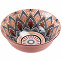 Bowl Mandala, orange, H7.1cm, D15cm