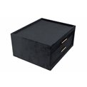 Juvelyrinių dirbinių dėžutė TABERNO, juodos/šviesiai pilkos sp., 32x27x15.5cn
