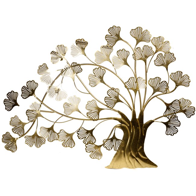 Wall deco Birds II, golden, 74x96x2cm