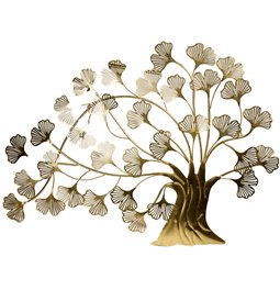 Wall deco Birds II, golden, 74x96x2cm