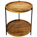 Coffee table Sharlize, sheesham wood, D55  H58cm
