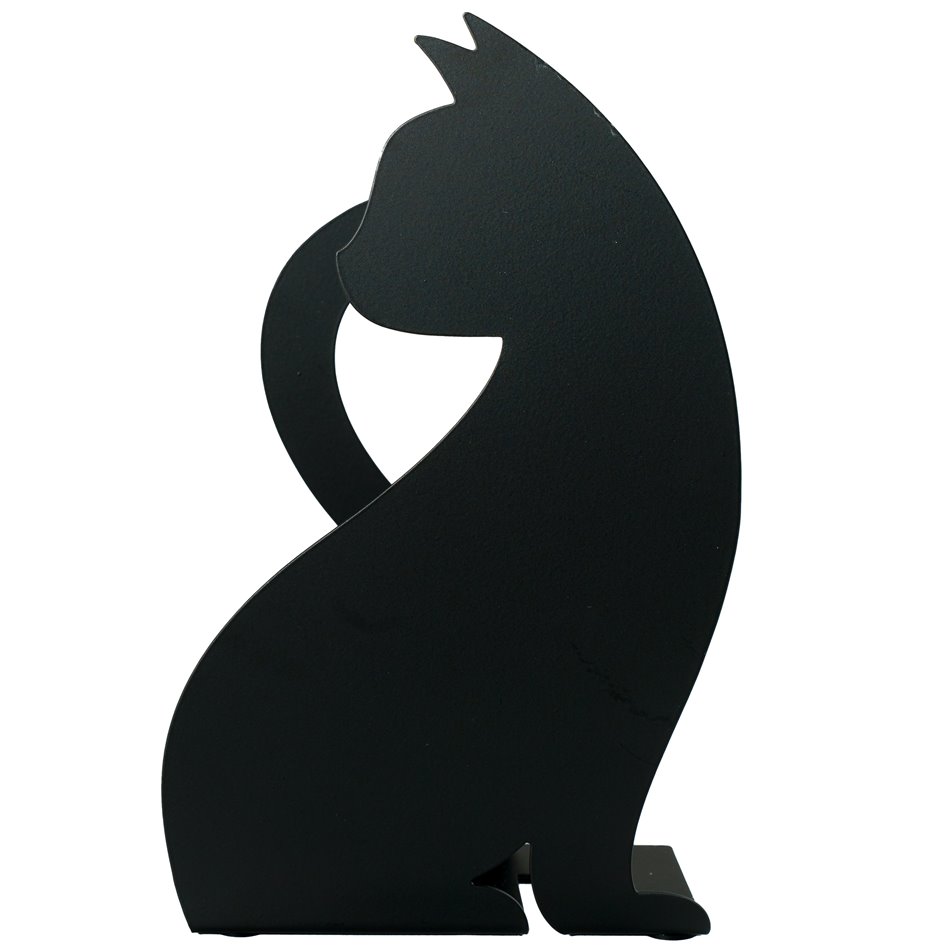 Napkin holder Feline, black, metal, 