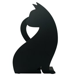 Napkin holder Feline, black, metal, 