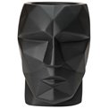 Pen holder The Head, black, cement