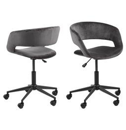 Biuro kėdė Argo, tamsiai pilkos sp., H87x56x54cm, sėdimosios dalies aukštis 42-54cm