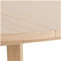 Valgomojo stalas Alina, ąžuolo fanera, D120cm, H75 cm