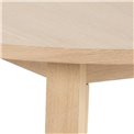 Valgomojo stalas Alina, ąžuolo fanera, D120cm, H75 cm