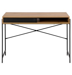 Biuro stalas Agnus, popieriaus fanera, H75x110x50cm