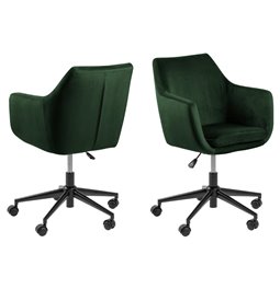 Biuro kėdė Aron, žalios sp., H91x58x58cm, sėdimosios dalies aukštis 44-54cm